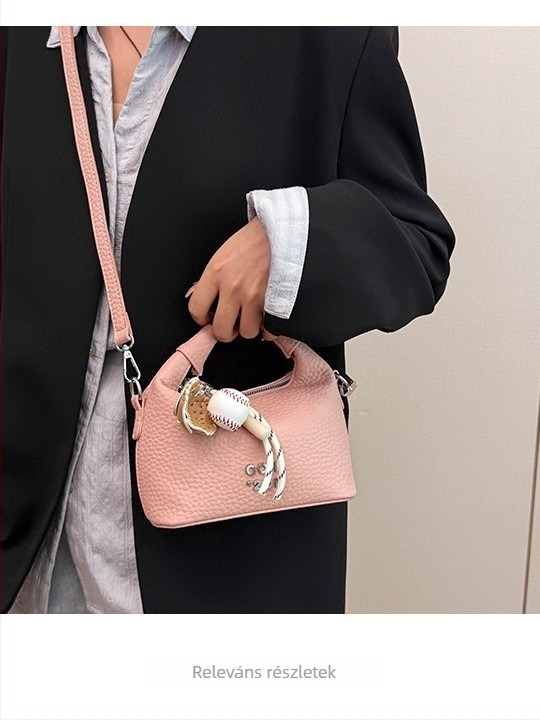 PU bőr crossbody táska, városi egyszerű stílus, horizontális négyzet alakú forma, cipzáras nyitás, belső cipzáras zseb