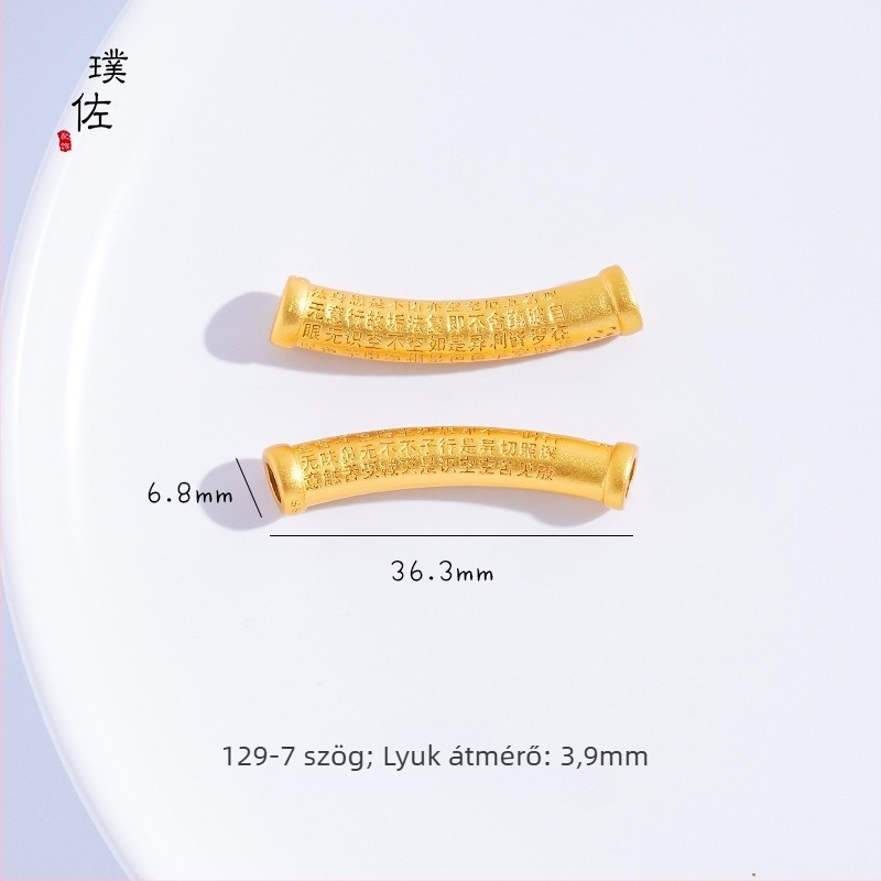 Könyök-stílusú réz ékszerkészlet férfiaknak, elektroplatt bevonattal — Puzuo, Sand Gold sorozat