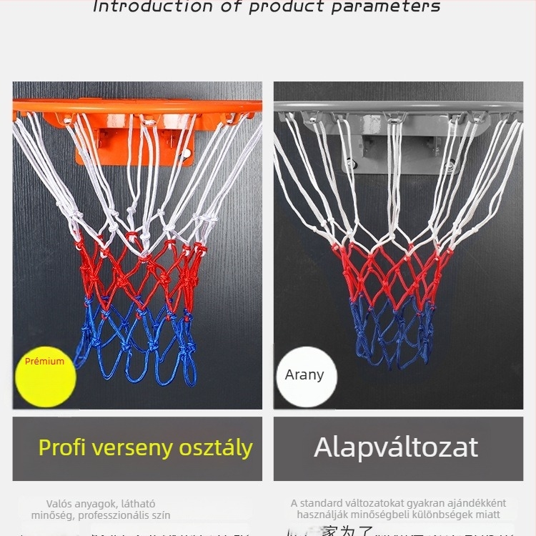 Kosárlabda kosárháló – hosszabbított, vastag és tartós kültéri használatra; Anyag: selyem virág; Feldolgozás és testreszabás: nincs; Márka: Egyéb.