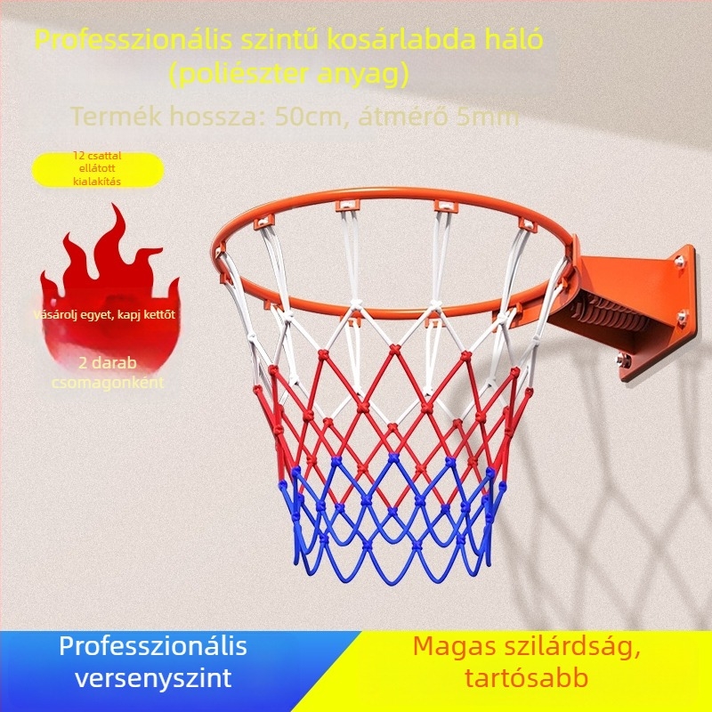 Kosárlabda kosárháló – hosszabbított, vastag és tartós kültéri használatra; Anyag: selyem virág; Feldolgozás és testreszabás: nincs; Márka: Egyéb.