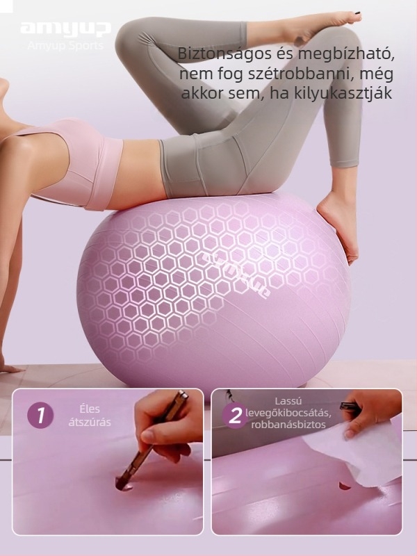 Jóga labda, vastagított, robbanásbiztos edzéslabda, terhes nőknek és szülés alatti segítség, PVC, jóga segédeszköz, gyerekek érzékszervi edzéséhez és egyensúlyi labda, átmérő 55 cm.