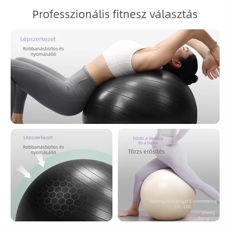 Le Series jóga labda – vastagított fitness labda terhesség és szülés utáni támogatásra