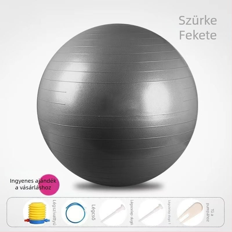 Vastagított robbanásbiztos sportjóga- és edzőlabda a fitnesshez és a fogyáshoz; terheseknek, a szülés támogatásához és gyermekek szenzoros tréningjéhez.