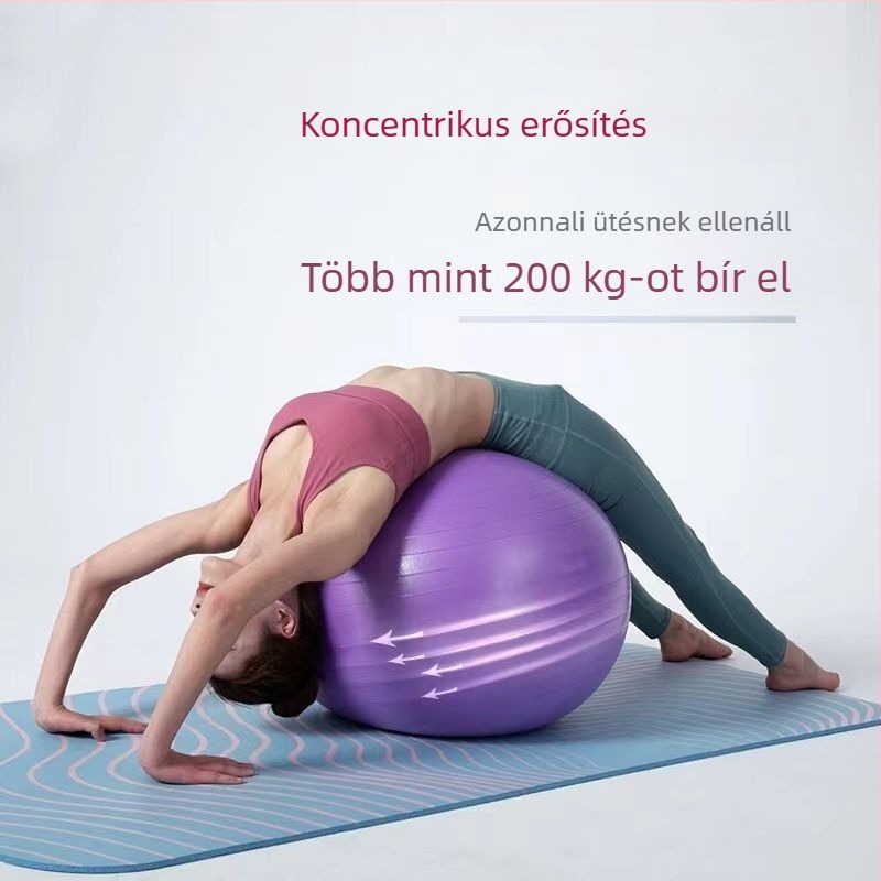 Vastagított robbanásbiztos sportjóga- és edzőlabda a fitnesshez és a fogyáshoz; terheseknek, a szülés támogatásához és gyermekek szenzoros tréningjéhez.