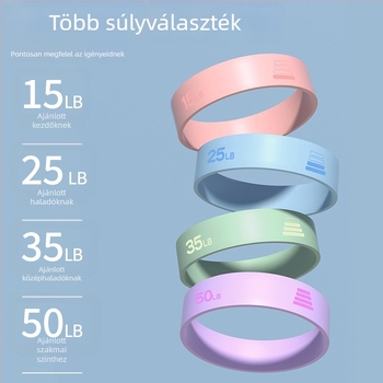 Szilikon jógaellenállásöv – csúszásmentes, rugalmas, csípő-edzés, nyújtás