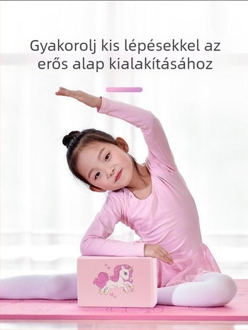 Papp jóga blokk gyerekeknek a tánchoz — magas sűrűségű blokk lábnyomás gyakorlatokhoz (jóga kiegészítők)