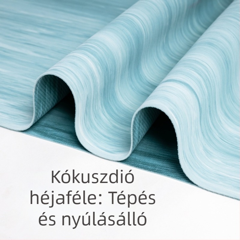 Jógaszőnyeg – természetes gumi, kétoldalas csúszásmentes, 1,5 mm vastagságú, összecsukható és hordozható