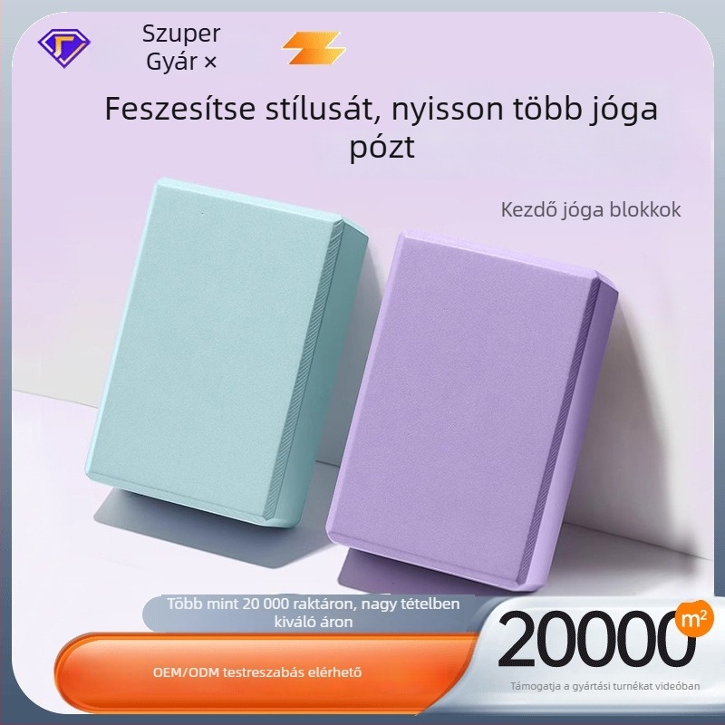 Zhijia jóga blokk – nagy sűrűségű habból készült jóga segédeszköz egészségügyi masszázs és fitnesz célokra