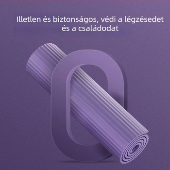 Gumi jóga matrac, csúszásmentes, ütéscsillapító, hangszigetelő beltéri edzéshez, 8 mm vastagság