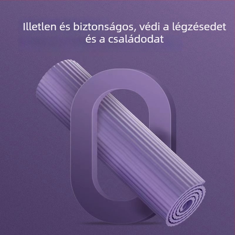 Gumi jóga matrac, csúszásmentes, ütéscsillapító, hangszigetelő beltéri edzéshez, 8 mm vastagság