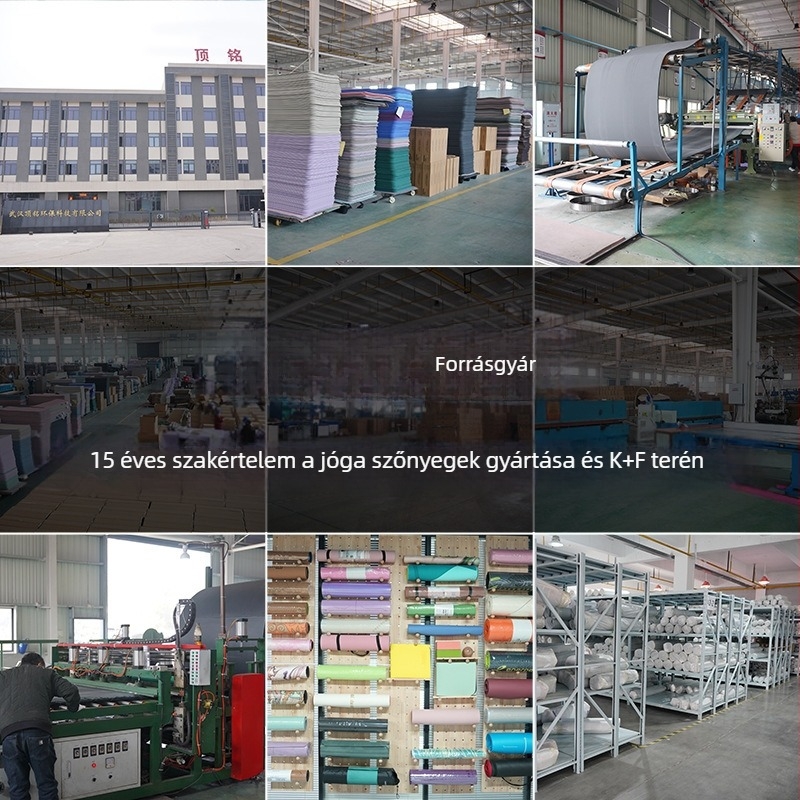 TPE összecsukható jóga matrac, csúszásmentes, vastagabb, széles, hordozható, testreszabható