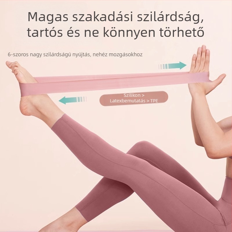 Szilikonból készült nyújtó heveder jóga és fitnesz számára — jóga segédeszköz