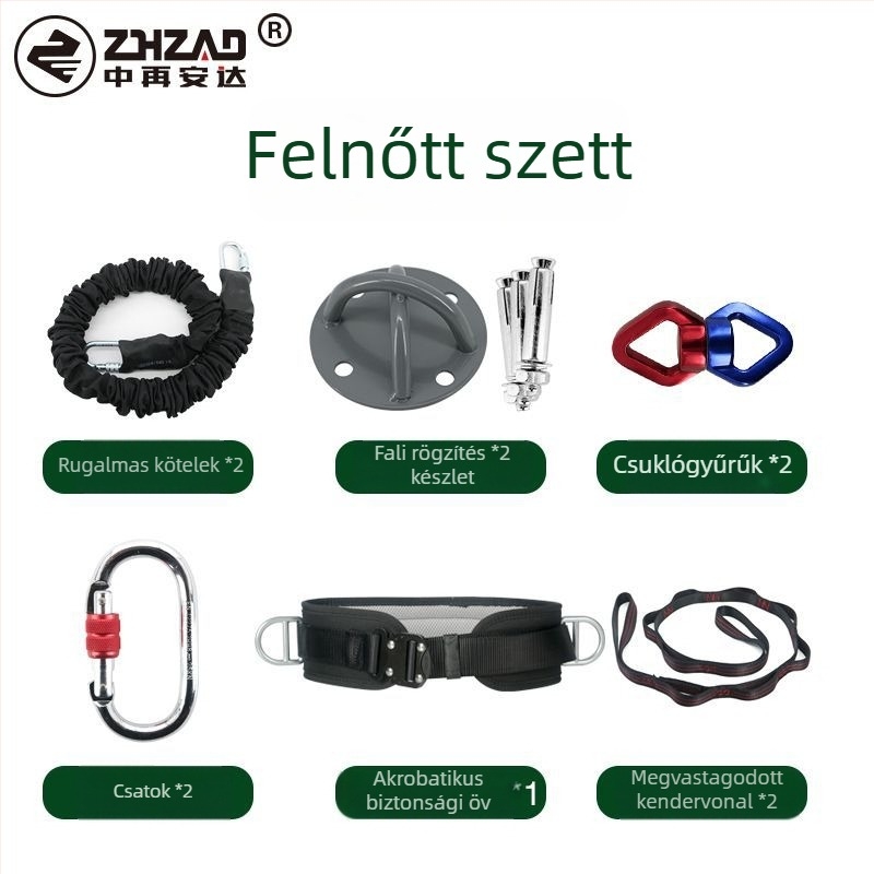 Backflip edzés segédeszköz – nyújtó heveder/jóga kötél, poliészter-pamut, Zhongre-Anda