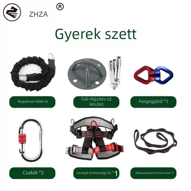 Backflip edzés segédeszköz – nyújtó heveder/jóga kötél, poliészter-pamut, Zhongre-Anda