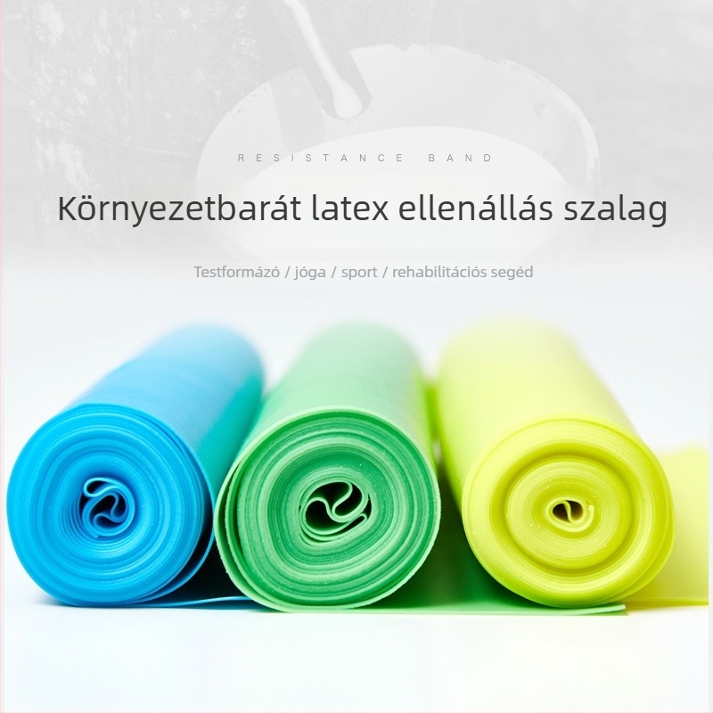 Latex jóga nyújtó készlet elasztikus gyűrűvel és feszítő lemezzel — Eredet: Sanghaj