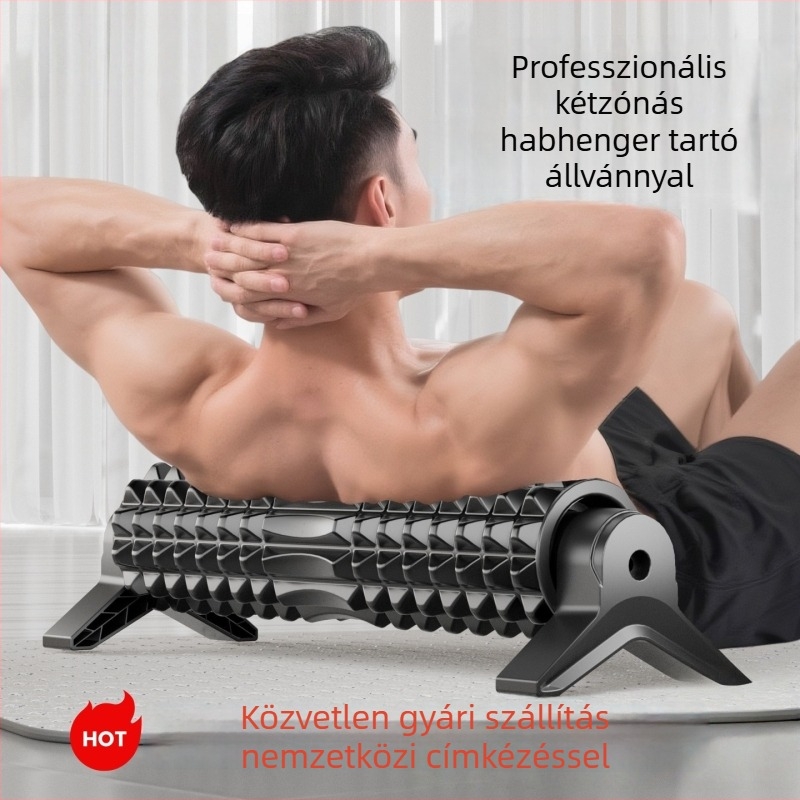Belső edzéshez habmasszázs henger szívócsésze tartóval – hát- és combmasszázs, EVA+PP, kezdőknek