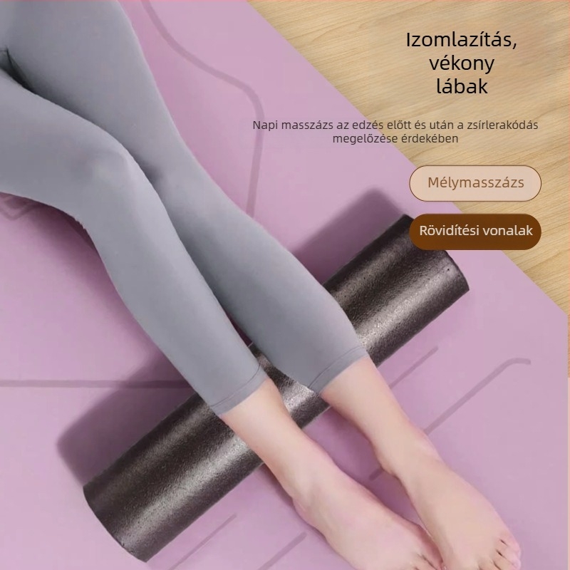 Szilárd habhenger a jóga érdekében – hátnyújtás és izomlazítás, sima habfelület