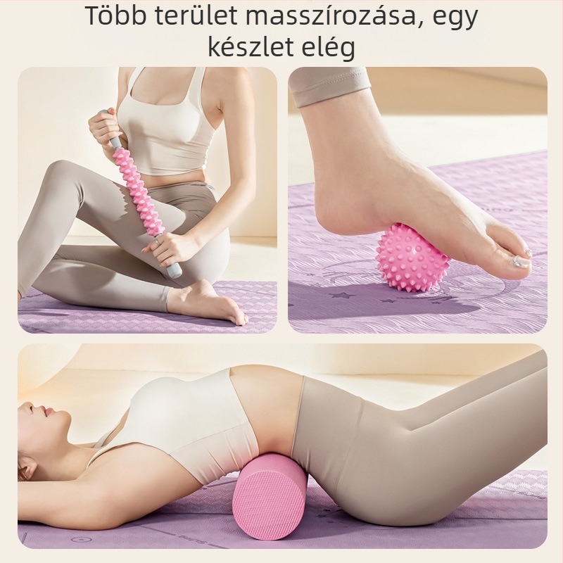 Habhenger masszázseszköz jóga és izomlazításra – jóga kiegészítő felszerelés, Zhejiang eredetű