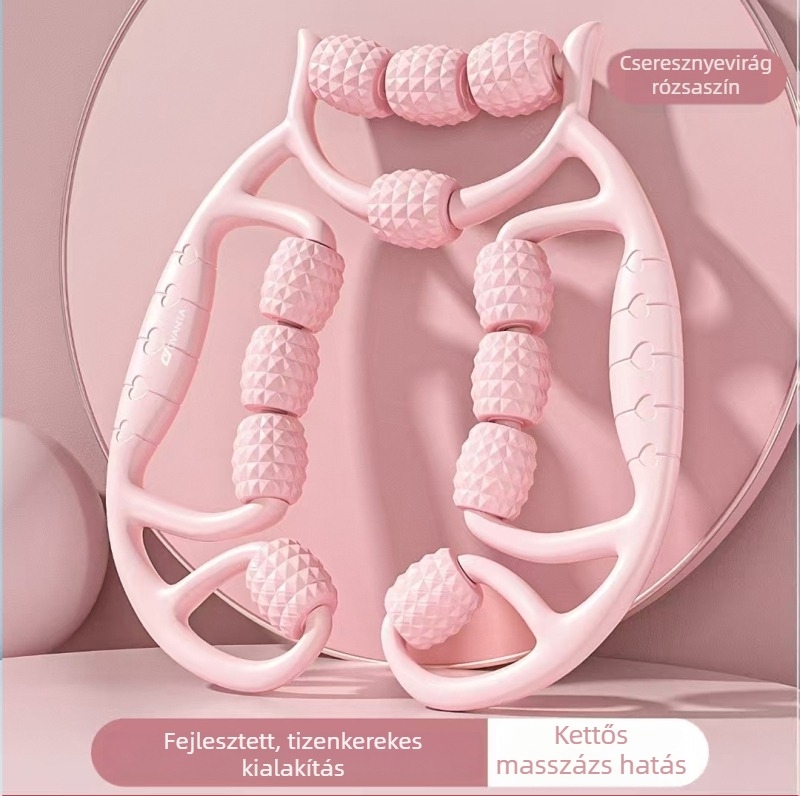 12-görgős habhenger masszírozó izmokhoz és jóga számára – TPE anyag