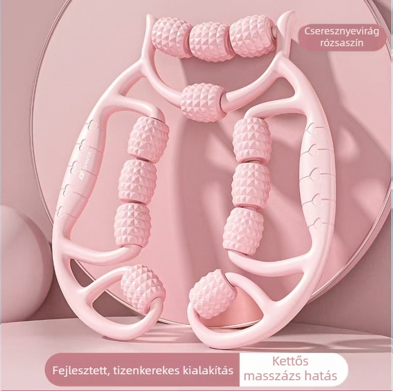 12-görgős habhenger masszírozó izmokhoz és jóga számára – TPE anyag