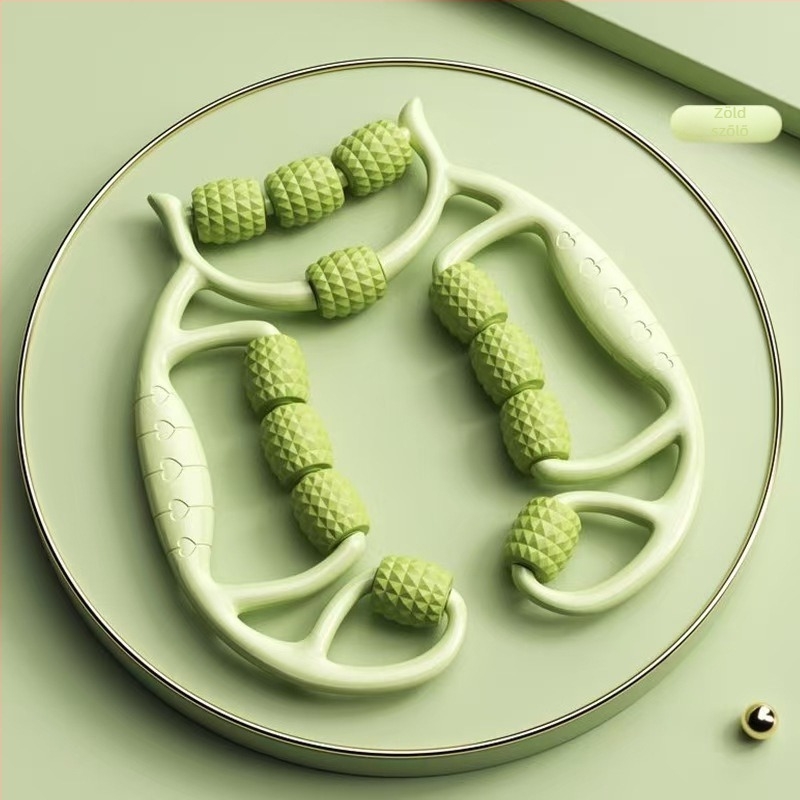 12-görgős habhenger masszírozó izmokhoz és jóga számára – TPE anyag