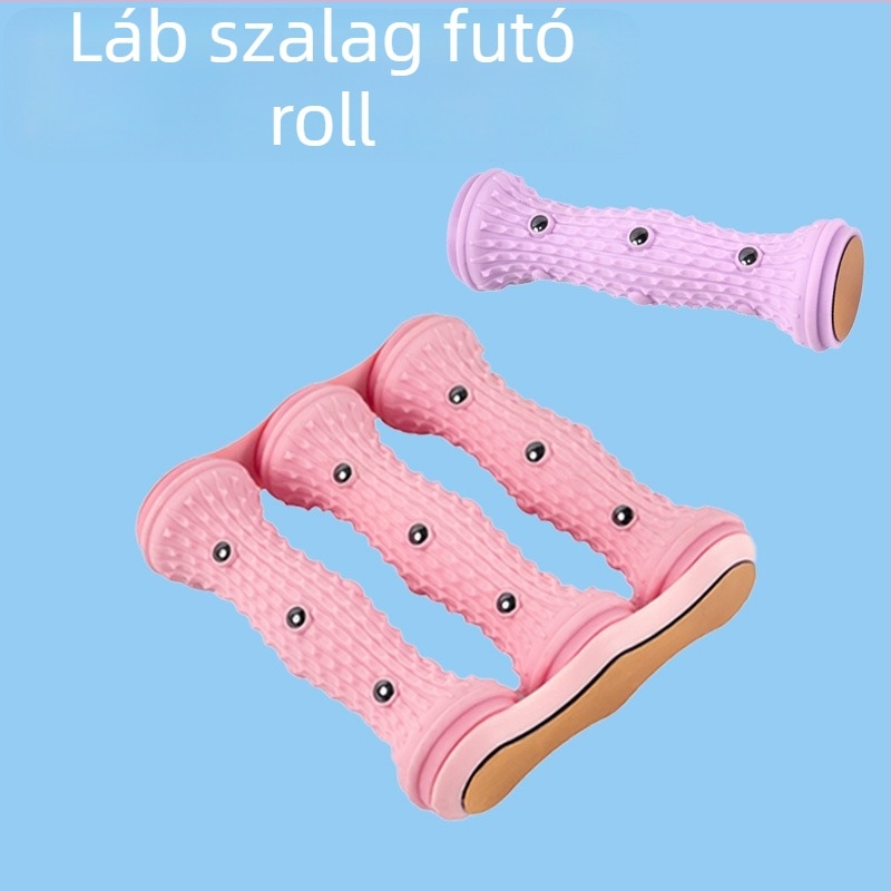 Talpi fascia masszírozó görgő ív-edzésre és lábrelaxációhoz – masszírozó és jóga segédeszköz