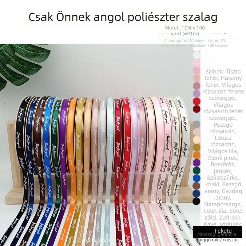 Virágmintás poliészter szalag ajándékokhoz – DIY tortadíszítés, csomagolás (Poliészter; virágmintázat; ajándékcsomagolás; tortadíszítés; DIY)