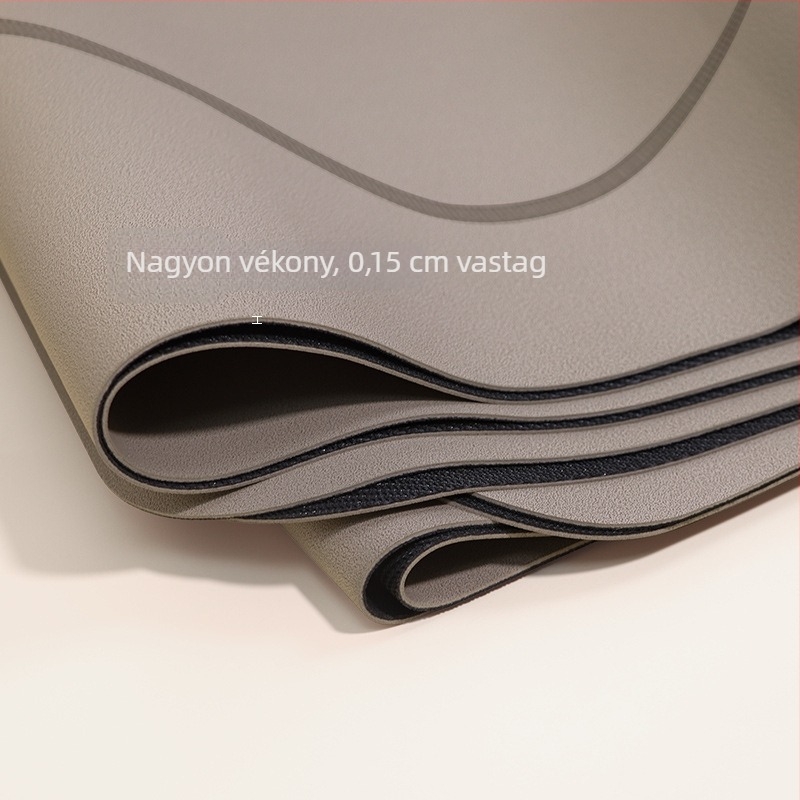 Jógaszőnyeg - összehajtható, természetes gumi, 1.5 cm vastagság, 1300 g súly, csúszásmentes