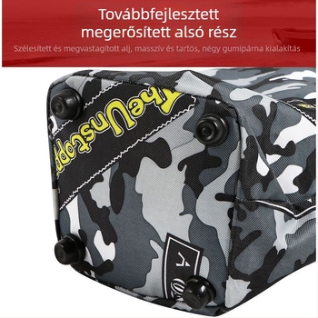 Megvastagodott horgászbot táska, vízálló, kopásálló, összehajtható vászon felszerelés-táska