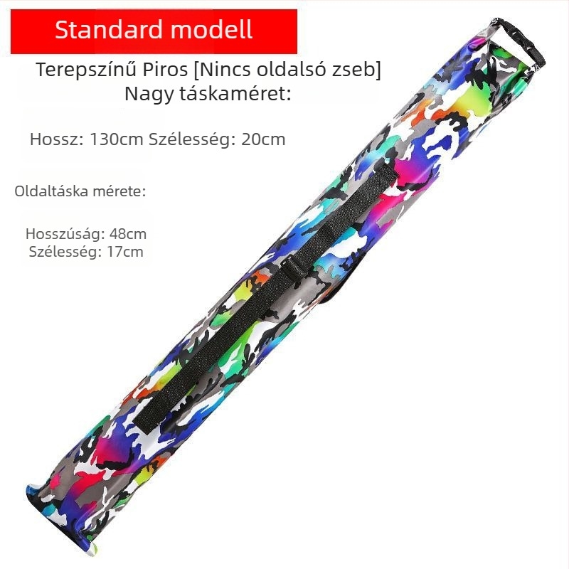 Megvastagodott horgászbot táska, vízálló, kopásálló, összehajtható vászon felszerelés-táska