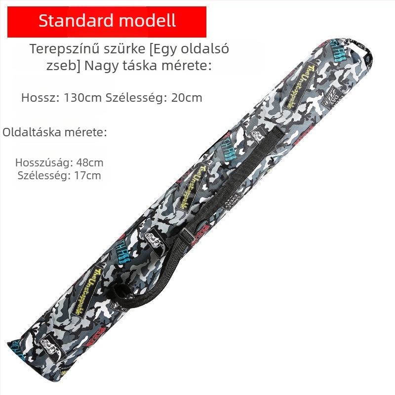 Megvastagodott horgászbot táska, vízálló, kopásálló, összehajtható vászon felszerelés-táska