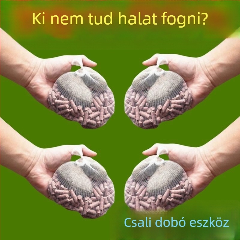 Horgász etetőzsák rögzített pontú etetőhálóval, hosszú Hatótávolság kukoricaszem etető, PE anyag