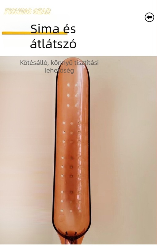 Téli horgászathoz készült etetőkanál fej, műanyag, hosszú dobásokhoz, fixpontra történő etetési rendszerrel
