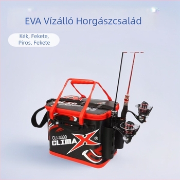 Etetővödör EVA, vízálló, bottartó és rögzítés zsinórra és orsóra (Anyag: EVA; Vízálló: Igen; Rögzítések: bottartó, zsinór, orsó)