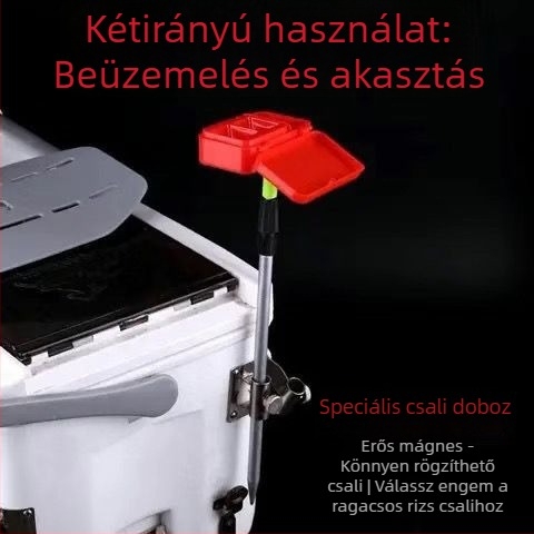 Hongfei Többfunkciós mágneses poros doboz ragadó rizslappal etetéshez – PP anyag, Nagy kapacitás