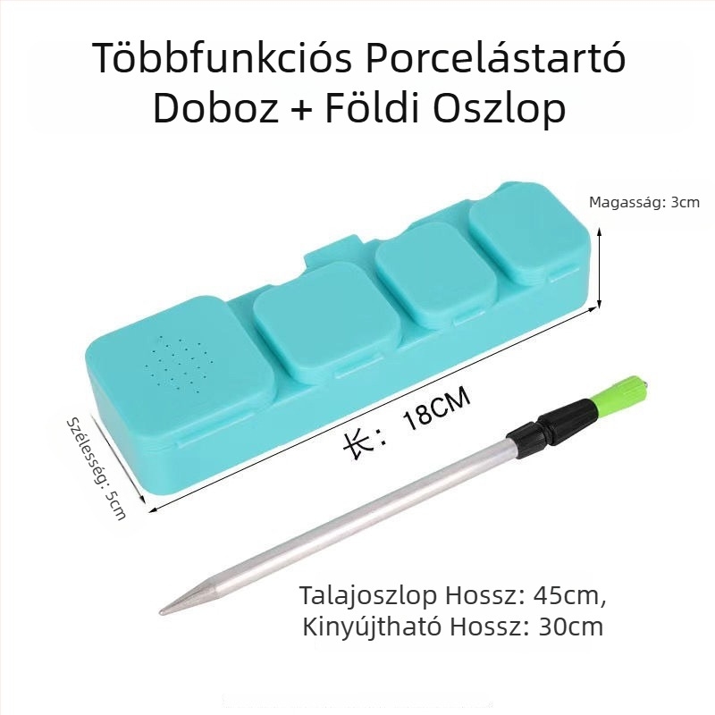 Hongfei Többfunkciós mágneses poros doboz ragadó rizslappal etetéshez – PP anyag, Nagy kapacitás