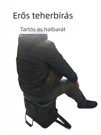 Megerősített hajtogatható élőhalas vödör, nagy kapacitású, téglalap alakú fedél, kültéri horgászat, kemping és autóba szerelhető