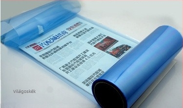 Autó fényszóró fólia | Átlátszó, színváltó fólia kameleonhatással | Anyag: Egyéb; Szerelés: Ragasztó típus; Minta: A képen látható