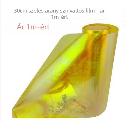 Autó fényszóró fólia | Átlátszó, színváltó fólia kameleonhatással | Anyag: Egyéb; Szerelés: Ragasztó típus; Minta: A képen látható