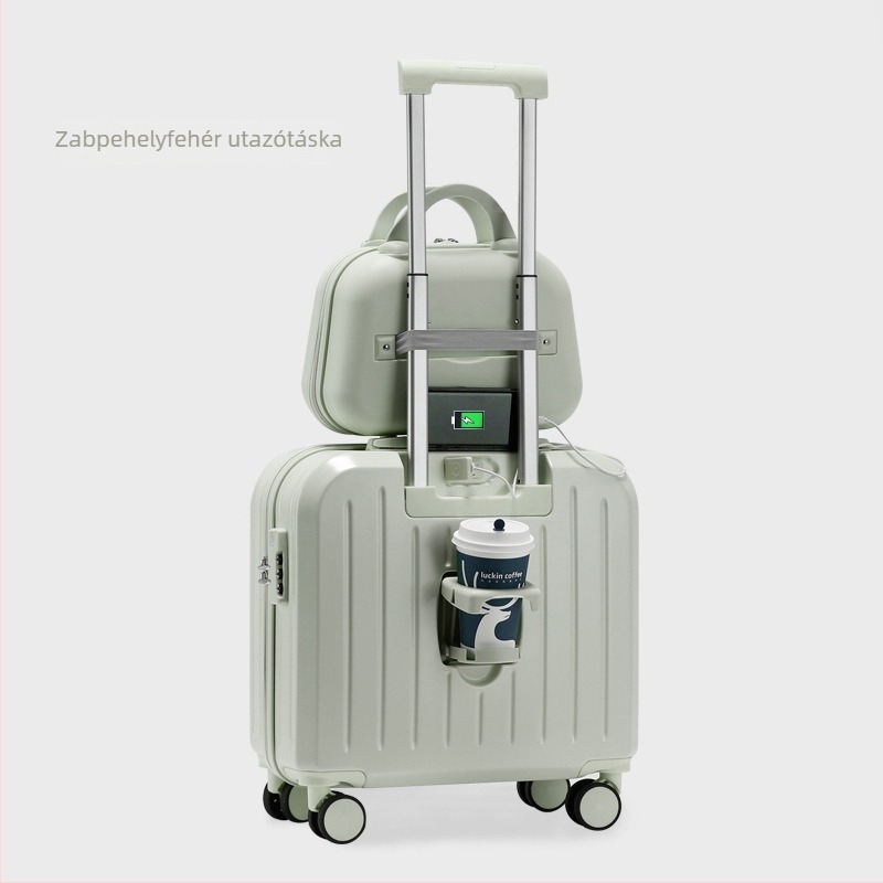 Kabinbeli poggyász; PVC test; zip nyitás; USB port; lopás elleni védelem; modell 716