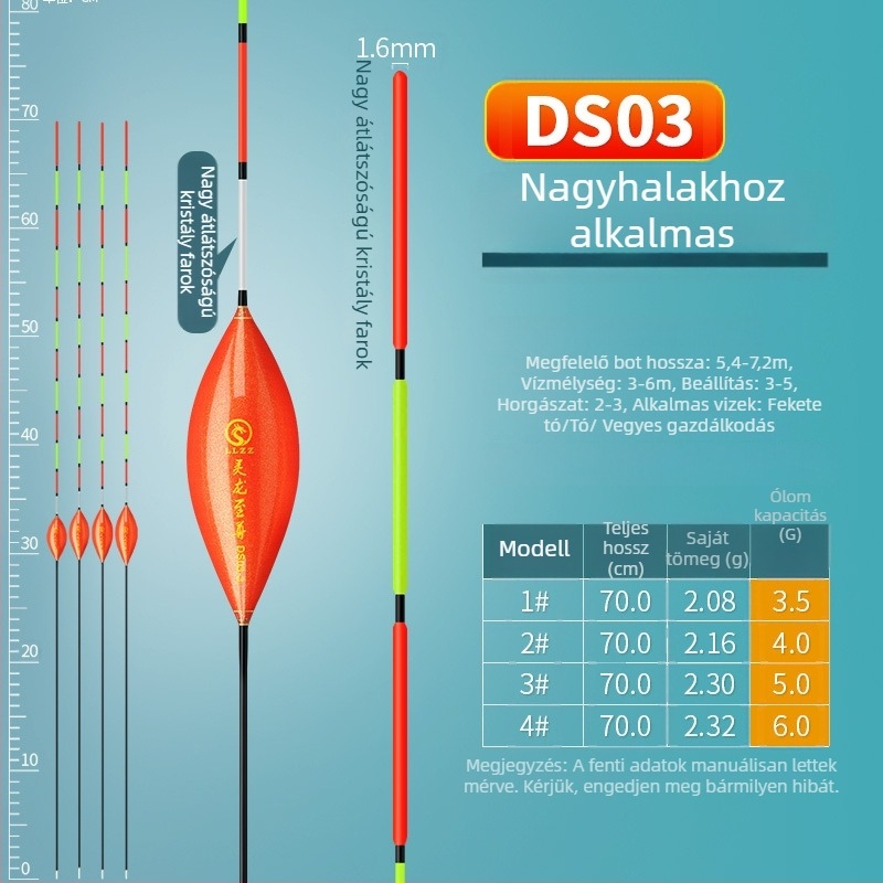 Linglong Supreme Kristályos farkú úszó – nagy érzékenységű sodrás nagyhalakhoz