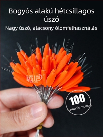 Olívabogyó alakú hétcsillagos sodró úszó, Mingqi, buborékanyag