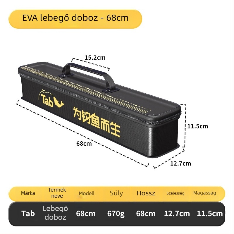 TAB horgászati vonal tároló doboz, fő- és mellék vonalakhoz — EVA anyagból
