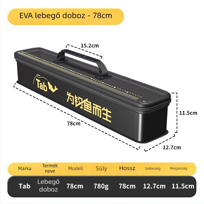 TAB horgászati vonal tároló doboz, fő- és mellék vonalakhoz — EVA anyagból