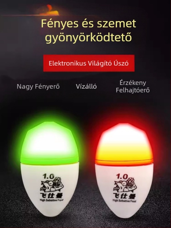 Elektronikus Apollo úszó horgász bója tengerre és édesvízre, hosszú dobás, ütközésgátló, éjszakai fény, csúszó úszó