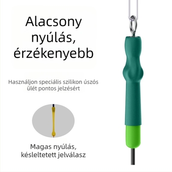 Szilikonból készült hosszított úszóülés, csúszó és forgó mechanizmussal, megerősített függőleges tartó nagy pontyokra