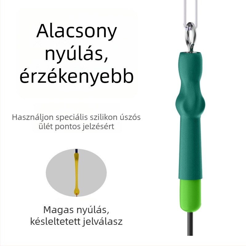 Szilikonból készült hosszított úszóülés, csúszó és forgó mechanizmussal, megerősített függőleges tartó nagy pontyokra