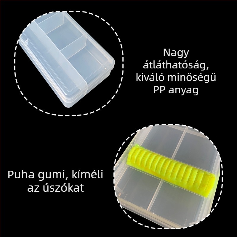 Kiterjesztett műanyag tárolóhordozó horgász felszereléshez, multifunkcionális egy-/két szintes úszóedény, hordozható tároló nyomáscsökkentő orsóval