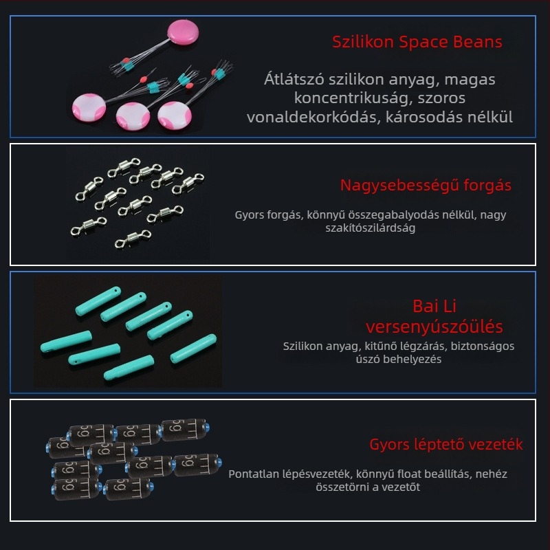 Space Bean 7+1 készlet szilikonból (Brand: Dried fish; Termékkód: 7+1 space bean set; Anyag: Silicone)