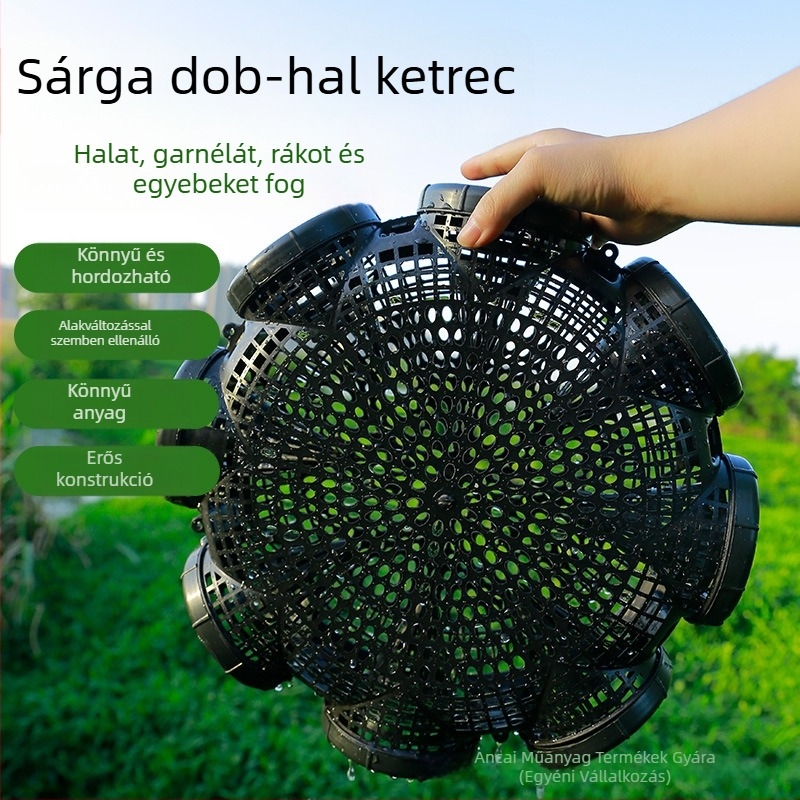 Túl vastag műanyag horgászketrec, kialakítás 8 lyukú vagy 6 lyukú